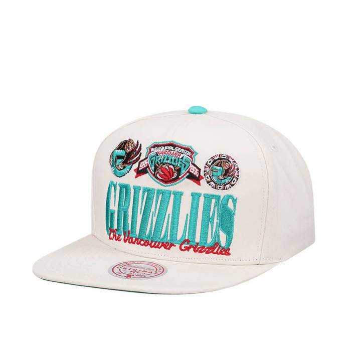 ミッチェルアンドネス Mitchell &Amp; Ness 【 Vancouver Grizzlies Reframe Retro Off White Snapback Hat Men White 】 バンクーバー グリズリーズ レトロ 白色 ホワイト Snapback スナップバック バッグ メンズ 白色 ホ