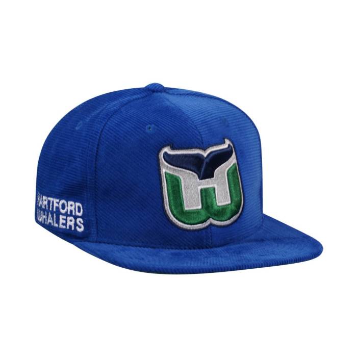 ミッチェルアンドネス Mitchell &Amp; Ness 【 Hartford Whalers Blue Cord Vintage Snapback Hat Men Blue 】 青色 ブルー vintage ビンテージ・ヴィンテージ Snapback スナップバック バッグ メンズ 青色 ブルー