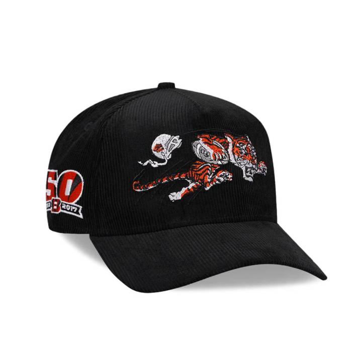 ニューエラ New Era 【 Cincinnati Bengals 50Th Anniversary Black Corduroy Edition 9Forty A Frame Snapback Hat Men Black 】 シンシナティ ベンガルズ 黒色 ブラック コーデュロイ Snapback スナップバック バッグ メンズ｜スニケス