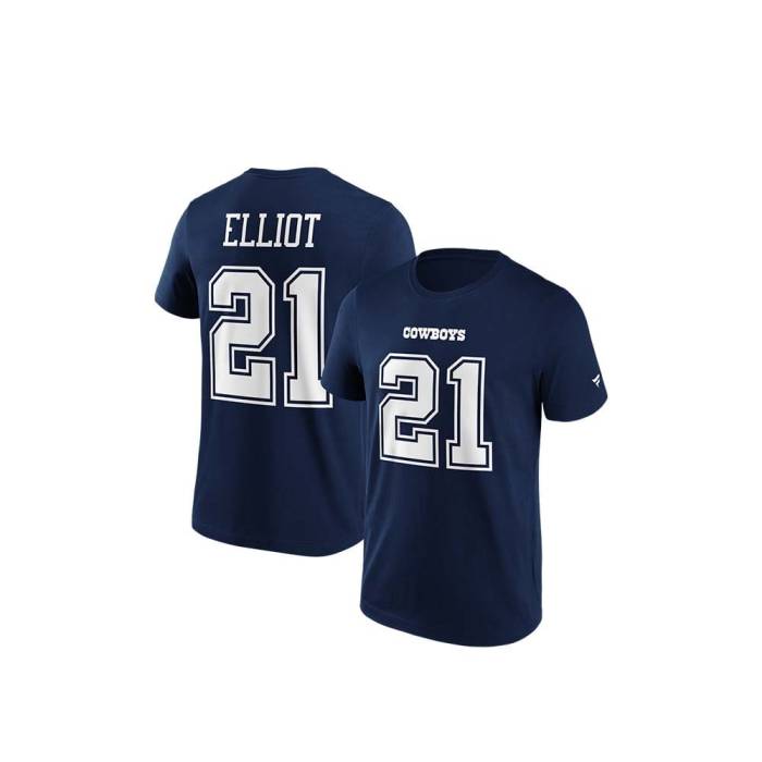 ファナティクス Fanatics 【 Dallas Cowboys Ezekiel Elliott Name \u0026Amp; Number T-Shirt Men 】 ダラス カウボーイズ Tシャツ メンズ