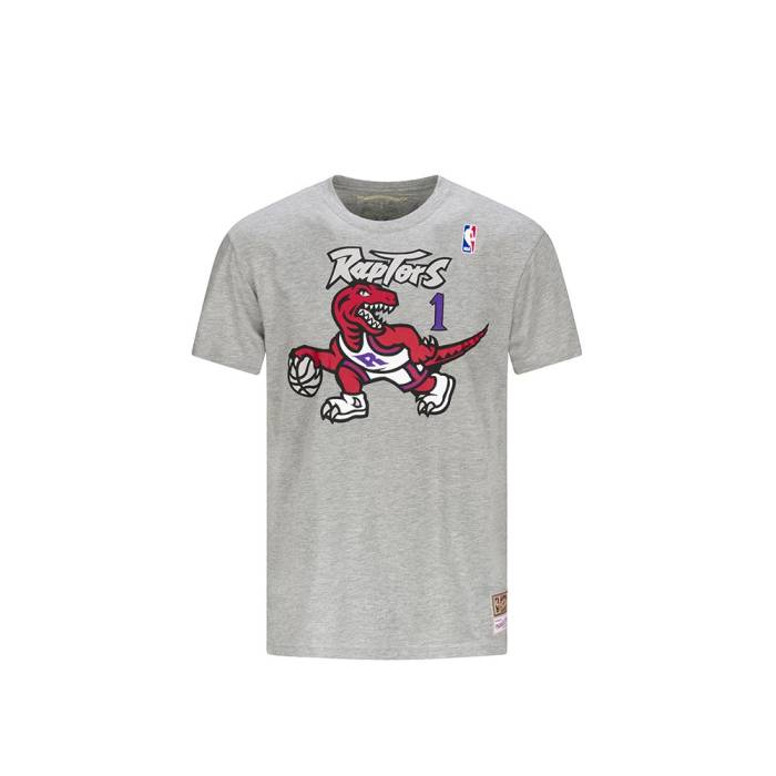 【★百貨店SALE★6/11真夜中2時迄】ミッチェルアンドネス Mitchell \u0026Amp; Ness 【 Toronto Raptors - Tracy Mcgrady Name \u0026Amp; Number T-Shirt Men 】 トロント ラプターズ ティーシャツ メンズ