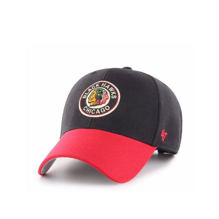 フォーティーセブンブランド 47 Brand 【 47Brand Chicago Blackhawks Vintage Classic Strapback Hat Men Black 】 シカゴ ブラックホークス vintage ビンテージ・ヴィンテージ クラシック メンズ 黒色 ブラック