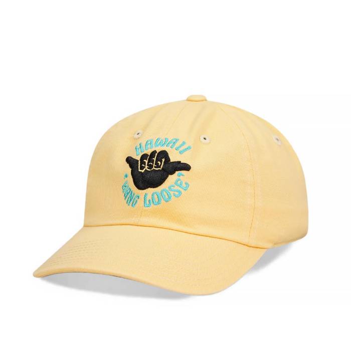 アメリカンニードル American Needle 【 Hawaii Ballpark Hang Loose Dadhat Strapback Hat Men Yellow 】 ハワイ メンズ yellow 黄色・イエロー