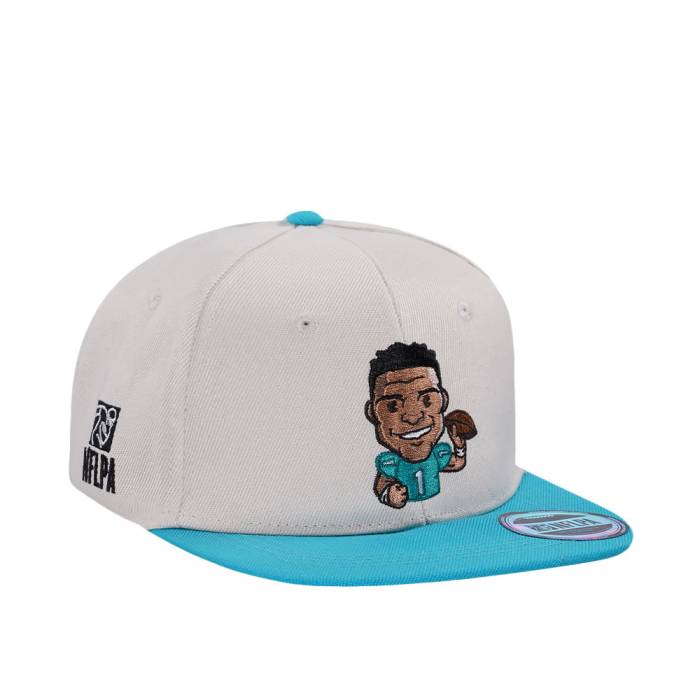 Great Branding 【 Miami Dolphins Tagovailoa Emoji Two Tone Snapback Hat Men White 】 マイアミ ドルフィンズ Snapback スナップバック バッグ メンズ 白色 ホワイト|スニケス