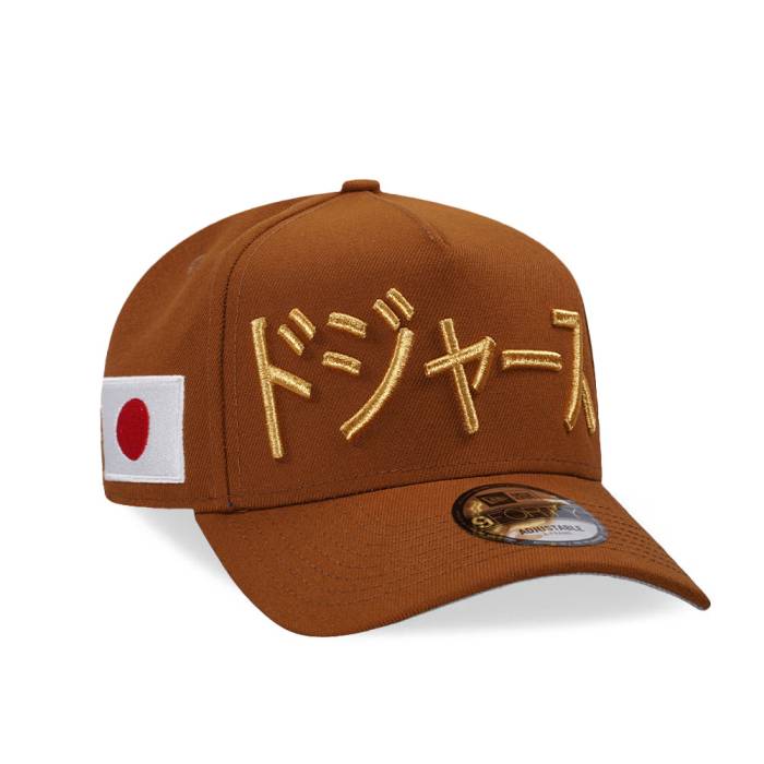 ニューエラ New Era 【 Los Angeles Dodgers Kanji Gold 9Forty A Frame Snapback Hat Men Brown 】 ドジャース ゴールド Snapback スナップバック バッグ メンズ 茶色 ブラウン