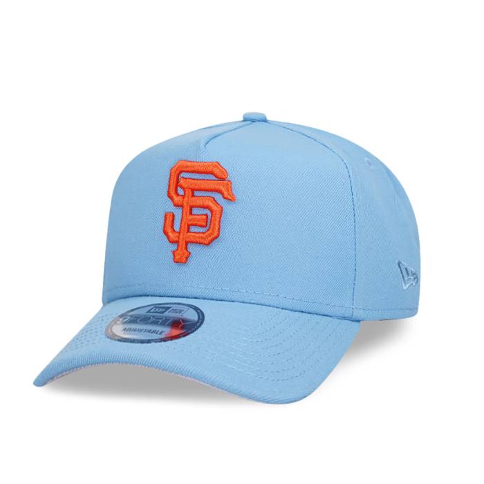 ニューエラ New Era 【 San Francisco Giants Sky Blue Classic Edition 9Forty A Frame Snapback Hat Men Blue 】 ジャイアンツ スカイ 青色 ブルー クラシック Snapback スナップバック バッグ メンズ 青色 ブルー｜スニケス