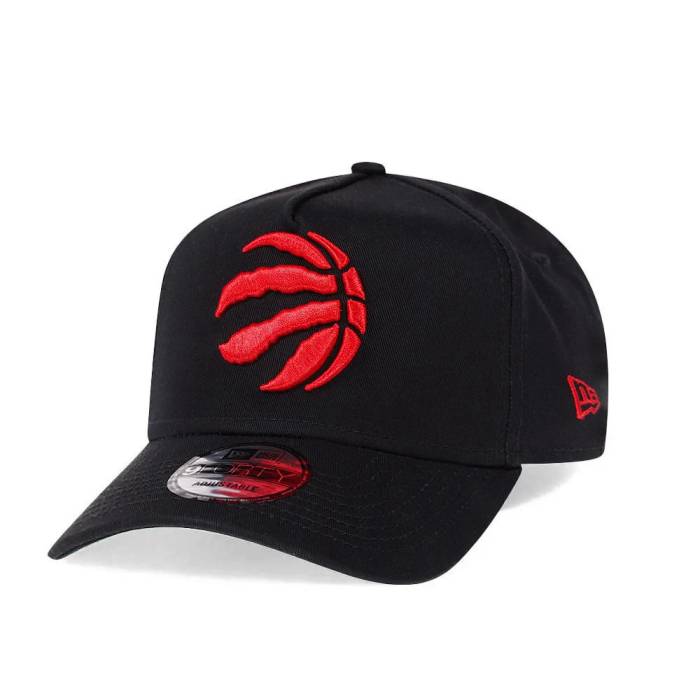 ニューエラ New Era 【 Toronto Raptors Black 9Forty A Frame Snapback Hat Men Black 】 トロント ラプターズ 黒色 ブラック Snapback スナップバック バッグ メンズ 黒色 ブラック|スニケス