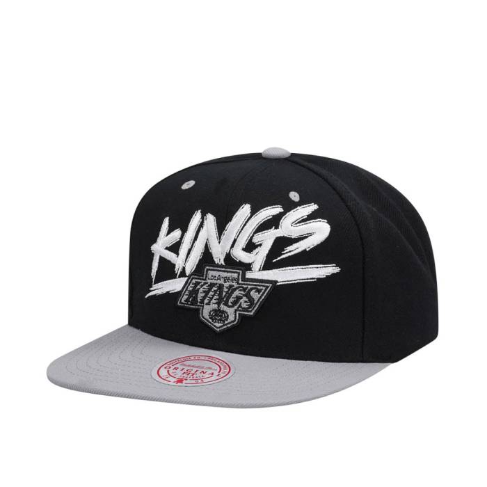 ミッチェルアンドネス Mitchell &Amp; Ness 【 Los Angeles Kings Transcript Two Tone Snapback Hat Men Black 】 Kings キングス Snapback スナップバック バッグ メンズ 黒色 ブラック｜スニケス