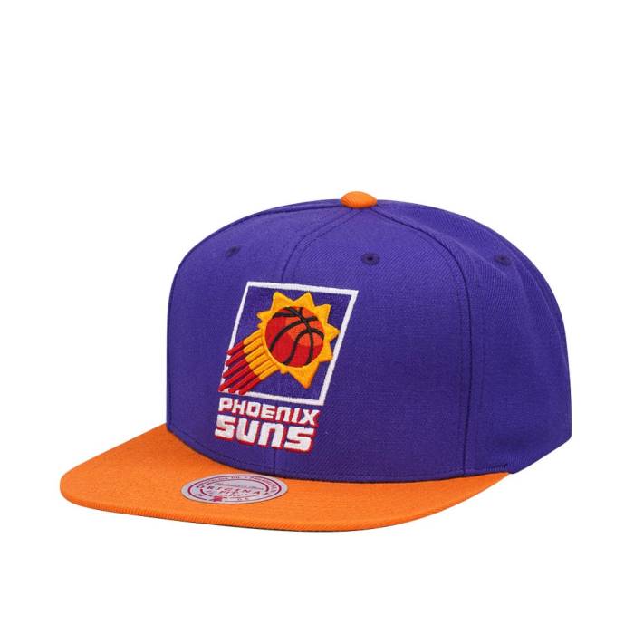 ミッチェルアンドネス Mitchell &Amp; Ness 【 Phoenix Suns Team Two Tone 2.0 Purple Snapback Hat Men Purple 】 フェニックス サンズ Team チーム Purple 紫・パープル Snapback スナップバック バッグ メンズ Purple 紫・｜スニケス 12,210円