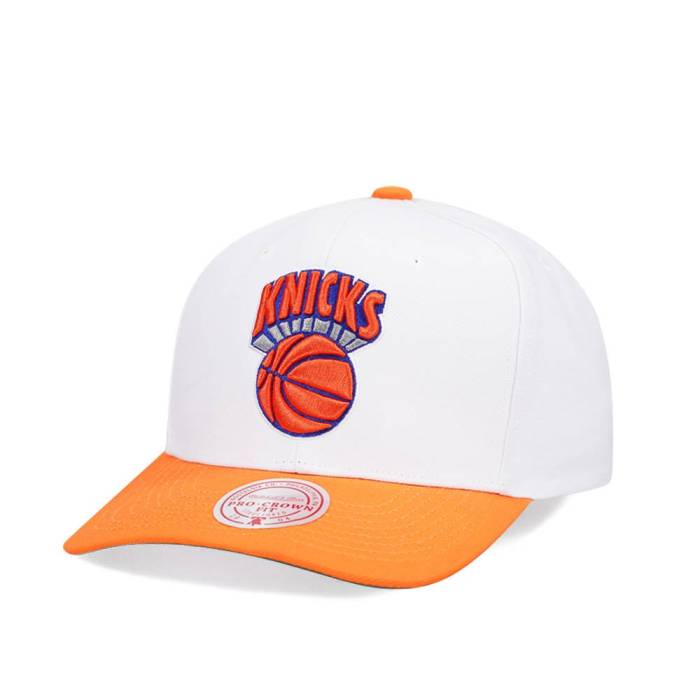 ミッチェルアンドネス Mitchell &Amp; Ness 【 New York Knicks Team Two Tone 2.0 Pro White Snapback Hat Men White 】 ニックス Team チーム プロ 白色 ホワイト Snapback スナップバック バッグ メンズ 白色 ホワイト