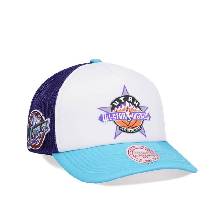 ミッチェルアンドネス Mitchell &Amp; Ness 【 Utah Jazz All Star 1993 Party Time Trucker Snapback Hat Men Multicolored 】 ユタ ジャズ タイム トラッカー Snapback スナップバック バッグ メンズ｜スニケス