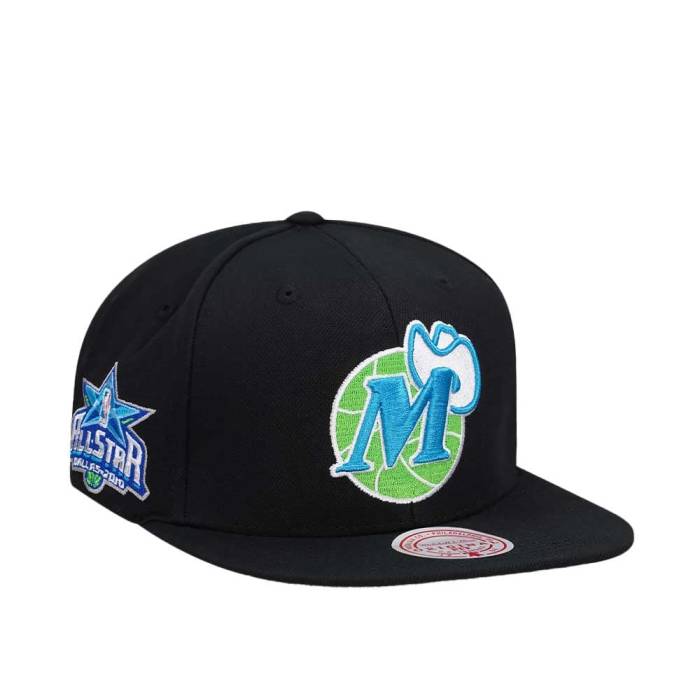 ミッチェルアンドネス Mitchell &Amp; Ness 【 Dallas Mavericks All Star Game 2010 Neon Tropical Hardwood Classic Snapback Hat Men Black 】 ダラス マーベリックス Game ゲーム クラシック Snapback スナップバック バッグ