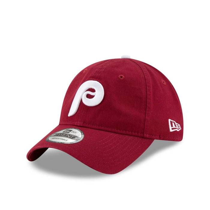 ニューエラ New Era 【 Philadelphia Phillies Maroon Core Classic 9Twenty Strapback Hat Men Wine Red 】 フィラデルフィア フィリーズ マルーン コア クラシック メンズ Red 赤・レッド