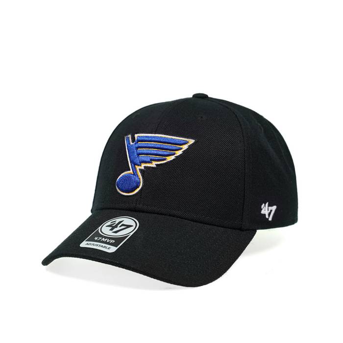 フォーティーセブンブランド 47 Brand 【 47Brand St. Louis Blues Classic Black Strapback Hat Men Black 】 ブルース クラシック 黒色 ブラック メンズ 黒色 ブラック 9,520円
