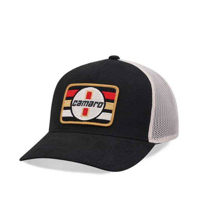 アメリカンニードル American Needle 【 Camaro Twill Valin Patch Black Trucker Snapback Hat Men Black 】 黒色 ブラック トラッカー Snapback スナップバック バッグ メンズ 黒色 ブラック｜スニケス