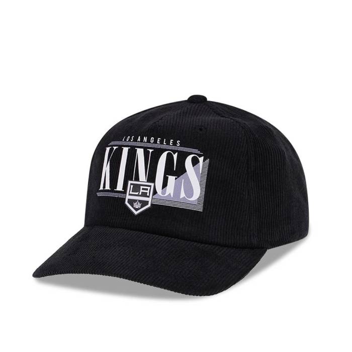 アメリカンニードル American Needle 【 Los Angeles Kings Black Cord Snapback Hat Men Black 】 Kings キングス 黒色 ブラック Snapback スナップバック バッグ メンズ 黒色 ブラック