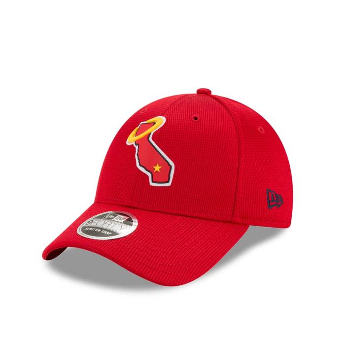 ニューエラ New Era 【 Anaheim Angels Clubhouse Collection 9Forty Stretch Snapback Hat Men Red 】 アナハイム angels エンジェルス コレクション Snapback スナップバック バッグ メンズ Red 赤・レッド
