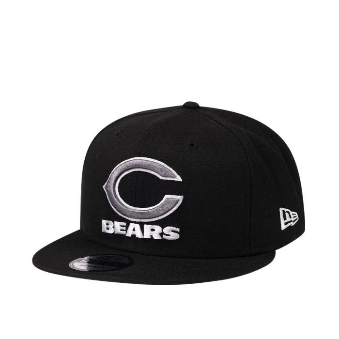 ニューエラ New Era 【 Chicago Bears Steel Black Edition 9Fifty Snapback Hat Men Black 】 シカゴ bears ベアーズ Steel スティール 黒色 ブラック Snapback スナップバック バッグ メンズ 黒色 ブラック｜スニケス