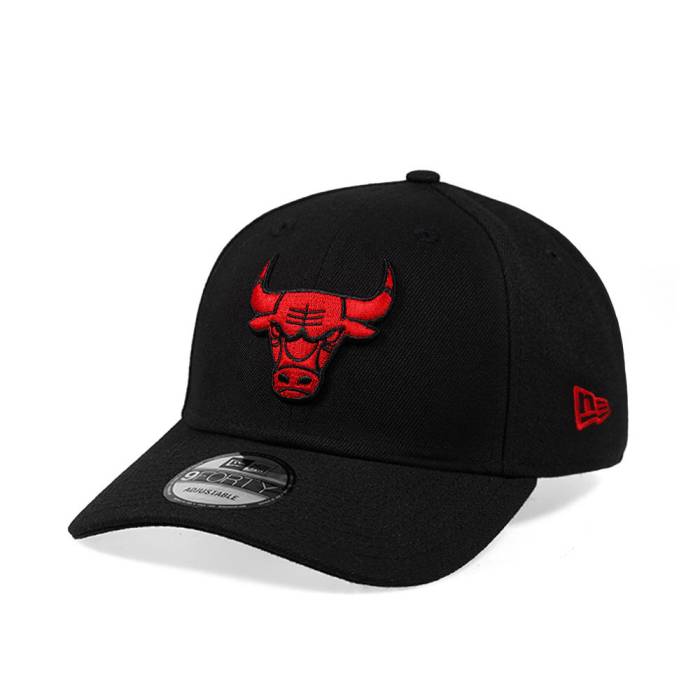 ニューエラ New Era 【 Chicago Bulls Black And Red Edition 9Forty Snapback Hat Men Black 】 シカゴ ブルズ 黒色 ブラック Red 赤・レッド Snapback スナップバック バッグ メンズ 黒色 ブラック｜スニケス