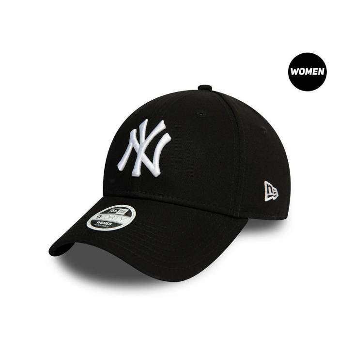 ニューエラ New Era 【 New York Yankees Essential Black Womens 9Forty Strapback Hat Women Black 】 ヤンキース 黒色 ブラック レディース レディース 黒色 ブラック