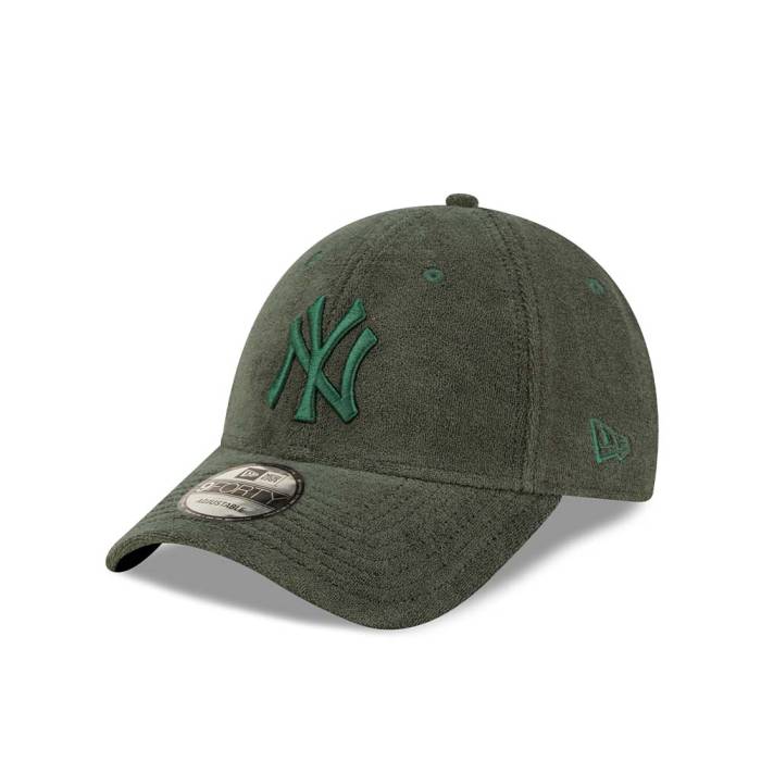 ニューエラ New Era 【 New York Yankees Towelling Dark Green 9Forty Strapback Hat Men Green 】 ヤンキース green 緑・グリーン メンズ green 緑・グリーン｜スニケス