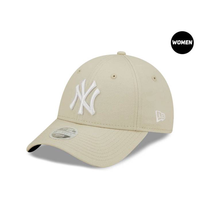 【★百貨店SALE★6/11夜夜中2時迄】ニュー内鰓 New Era 【 New York Yankees Womens League Essential Beige 9Forty Strapback Hat Women Beige 】 ヤンキース レディース ベージュ レディース ベージュ