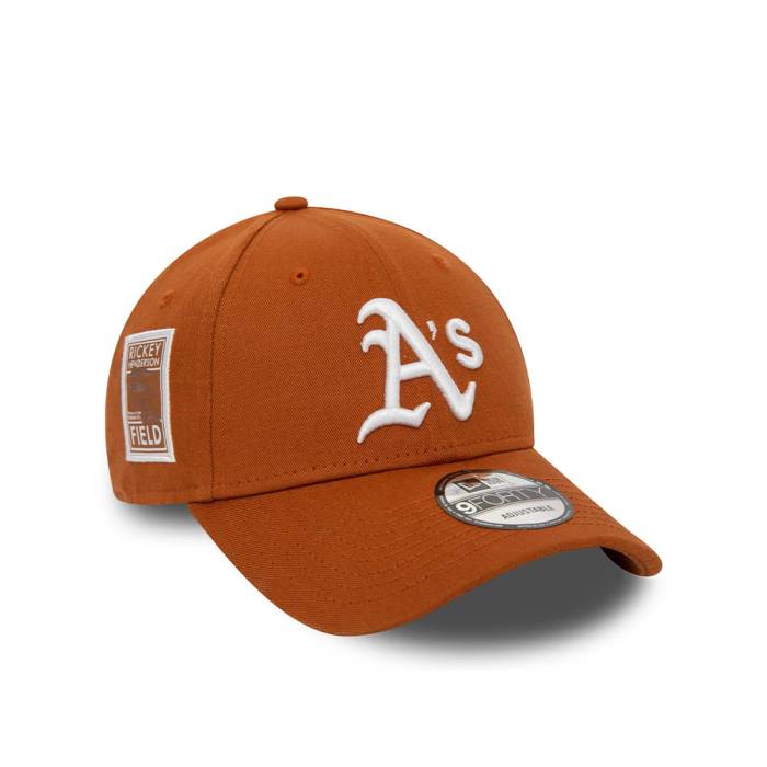 ニューエラ New Era 【 Oakland Athletics Henderson Field Brown 9Forty Strapback Hat Men Brown 】 オークランド アスレチックス Field フィールド 茶色 ブラウン メンズ 茶色 ブラウン|スニケス