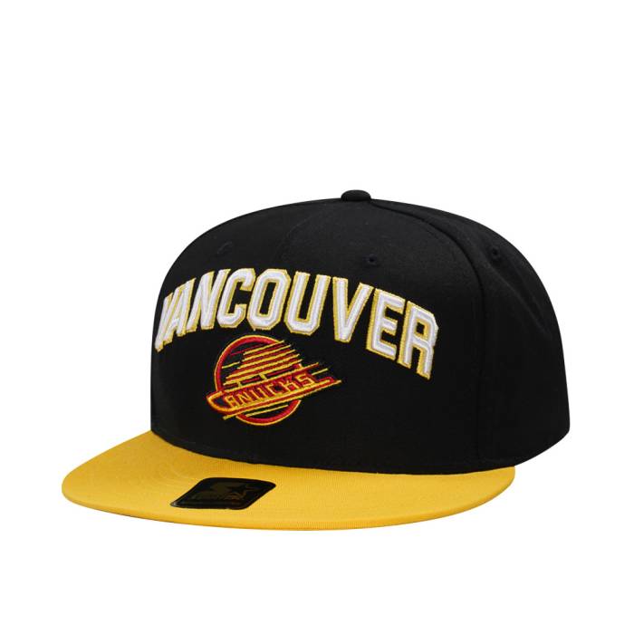 スターター Starter 【 Vancouver Canucks Faceoff Two Tone Snapback Hat Men Black 】 バンクーバー カナックス Snapback スナップバック バッグ メンズ 黒色 ブラック