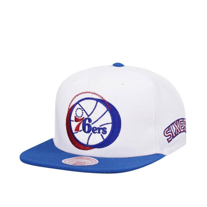 ミッチェルアンドネス Mitchell &Amp; Ness 【 Philadelphia 76Ers Logo Blur Hardwood Classic Snapback Hat Men White 】 フィラデルフィア 76ers セブンティシクサーズ ロゴ クラシック Snapback スナップバック バッグ｜スニケス