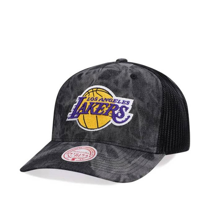 ミッチェルアンドネス Mitchell &Amp; Ness 【 Los Angeles Lakers Burnt Ends Black Trucker Snapback Hat Men Gray 】 Lakers レイカーズ 黒色 ブラック トラッカー Snapback スナップバック バッグ メンズ gray 灰色・グレ
