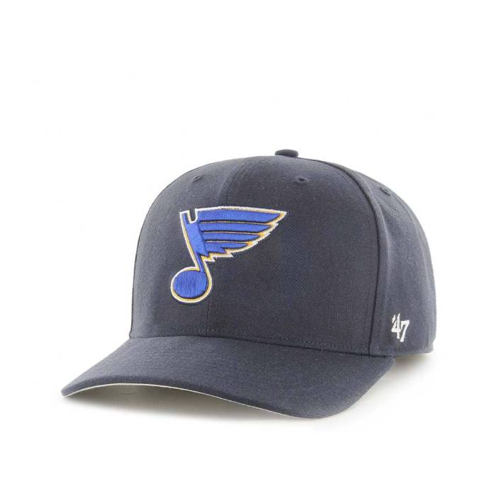 フォーティーセブンブランド 47 Brand 【 47Brand St. Louis Blues Classic Dp Navy Snapback Hat Men Navy 】 ブルース クラシック 紺色 ネイビー Snapback スナップバック バッグ メンズ 紺色 ネイビー｜スニケス