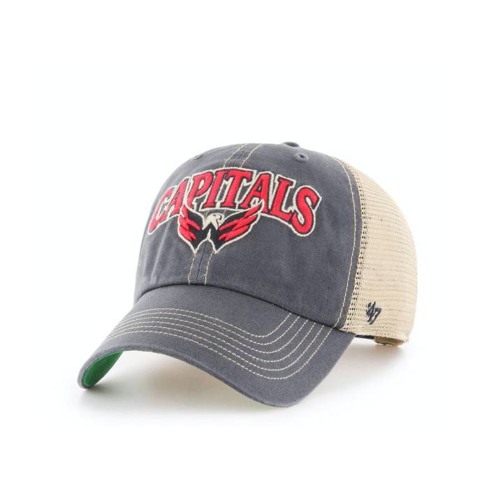 フォーティーセブンブランド 47 Brand 【 47Brand Washington Capitals Tuscaloosa Clean Up Trucker Snapback Hat Men Black 】 ワシントン キャピタルズ トラッカー Snapback スナップバック バッグ メンズ 黒色 ブラッ