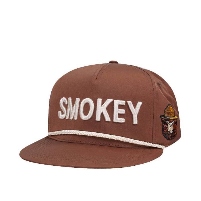 アメリカンニードル American Needle 【 Smokey Bear Traveler Brown Casual Snapback Hat Men Brown 】 茶色 ブラウン カジュアル Snapback スナップバック バッグ メンズ 茶色 ブラウン