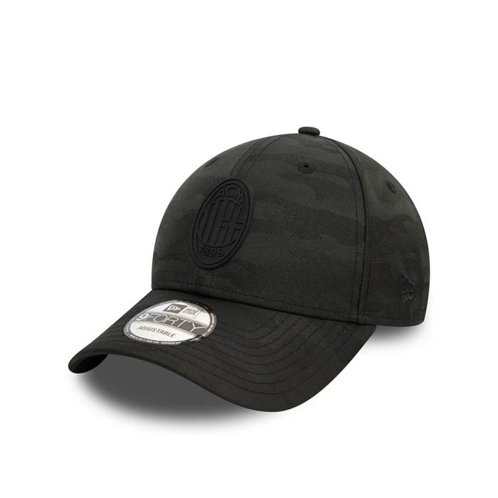 ニューエラ New Era 【 Ac Milan Black Camo 9Forty Strapback Hat Men Black 】 黒色 ブラック カモ柄 メンズ 黒色 ブラック|スニケス