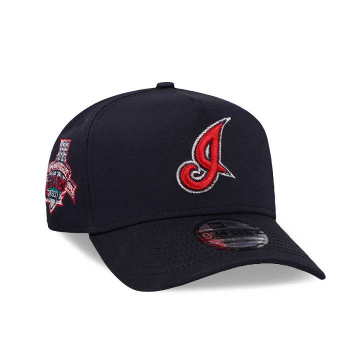 ニューエラ New Era 【 Cleveland Indians 10Th Anniversary Jacobs Field Navy Classic Edition 9Forty A Frame Snapback Hat Men Navy 】 クリーブランド インディアンス Field フィールド 紺色 ネイビー クラシック Snapback スナ