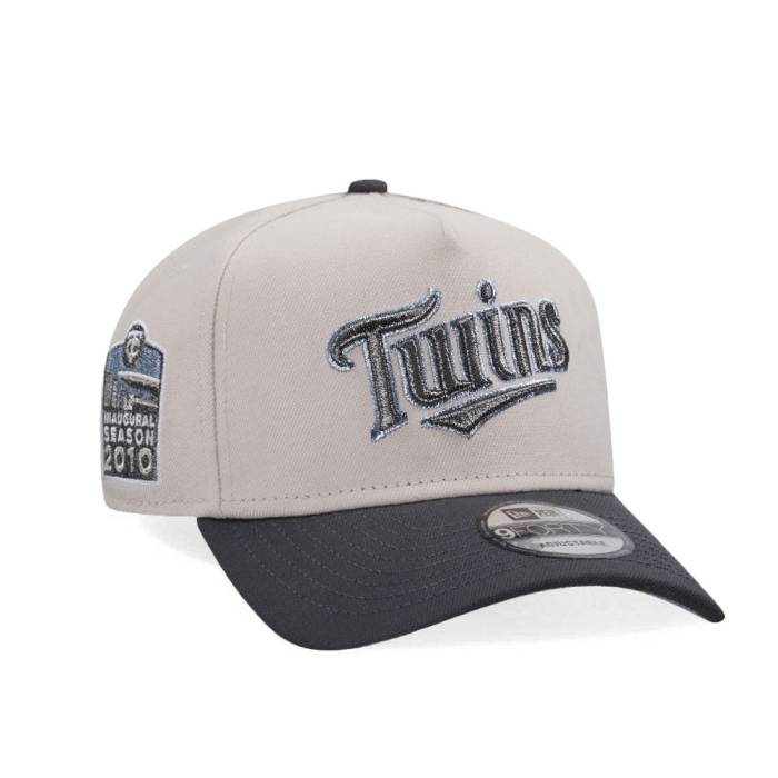 ニューエラ New Era 【 Minnesota Twins Inaugural Season 2010 Metallic Two Tone Edition 9Forty A Frame Snapback Hat Men Gray 】 ミネソタ ツインズ Snapback スナップバック バッグ メンズ gray 灰色・グレー・グレイ