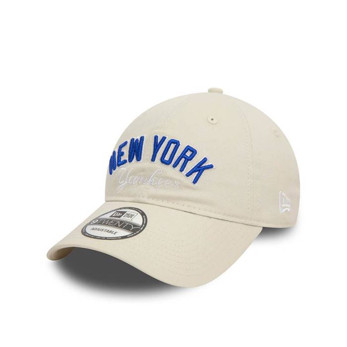 ニューエラ New Era 【 New York Yankees Wordmark Stone 9Twenty Strapback Hat Men White 】 ヤンキース メンズ 白色 ホワイト｜スニケス