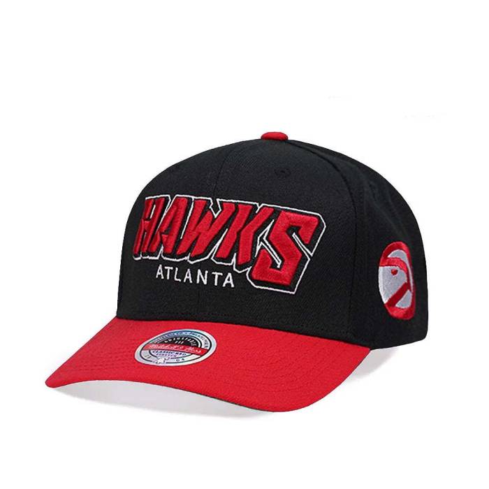 ミッチェルアンドネス Mitchell &Amp; Ness 【 Atlanta Hawks Shredder Stretch Hardwood Classic Red Flex Snapback Hat Men Black 】 アトランタ ホークス クラシック Red 赤・レッド Snapback スナップバック バッグ メンズ