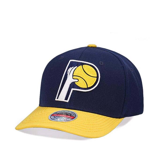 ミッチェルアンドネス Mitchell &Amp; Ness 【 Indiana Pacers Team Two Tone 2.0 Hardwood Classic Red Flex Snapback Hat Men Navy 】 インディアナ ペイサーズ Team チーム クラシック Red 赤・レッド Snapback スナップバッ