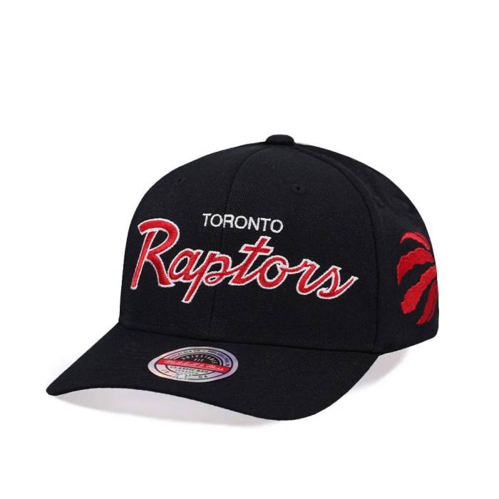 ミッチェルアンドネス Mitchell &Amp; Ness 【 Toronto Raptors Team Script 2.0 Stretch Classic Red Flex Snapback Hat Men Black 】 トロント ラプターズ Team チーム スクリプト クラシック Red 赤・レッド Snapback スナッ