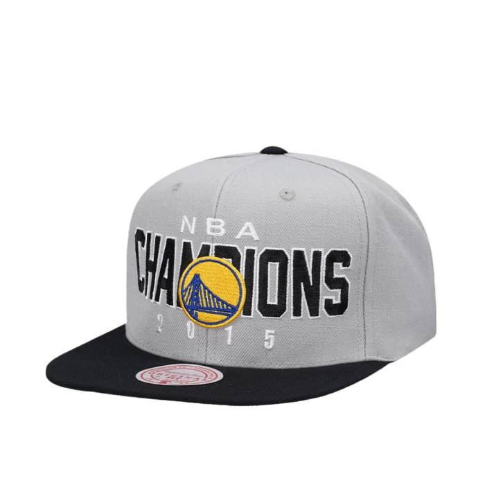 ミッチェルアンドネス Mitchell &Amp; Ness 【 Golden State Warriors Champions 2015 Hardwood Classic Snapback Hat Men Gray 】 State スケートボード ウォリアーズ クラシック Snapback スナップバック バッグ メンズ gray