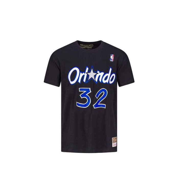 【★百貨店SALE★6/11真夜中2時迄】ミッチェルアンドネス Mitchell \u0026Amp; Ness 【 Orlando Magic - Shaquille O\u0026#039;Neal Name \u0026Amp; Number T-Shirt Men 】 オーランド 神通力 ティーシャツ メンズ