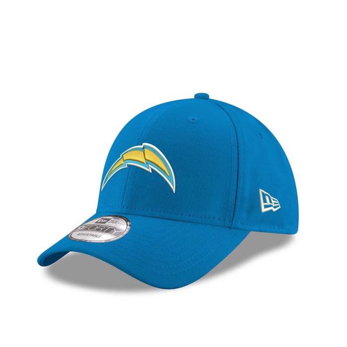 ニューエラ New Era 【 Los Angeles Chargers Blue 9Forty Strapback Hat Men Light Blue 】 チャージャーズ 青色 ブルー メンズ 青色 ブルー｜スニケス