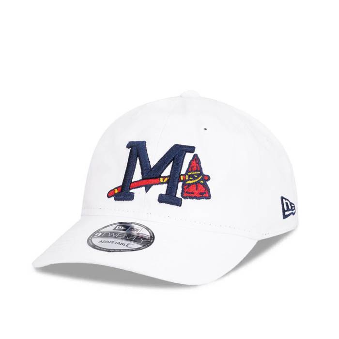 ニューエラ New Era 【 Mississippi Braves White 9Twenty Strapback Hat Men White 】 ブレーブス 白色 ホワイト メンズ 白色 ホワイト