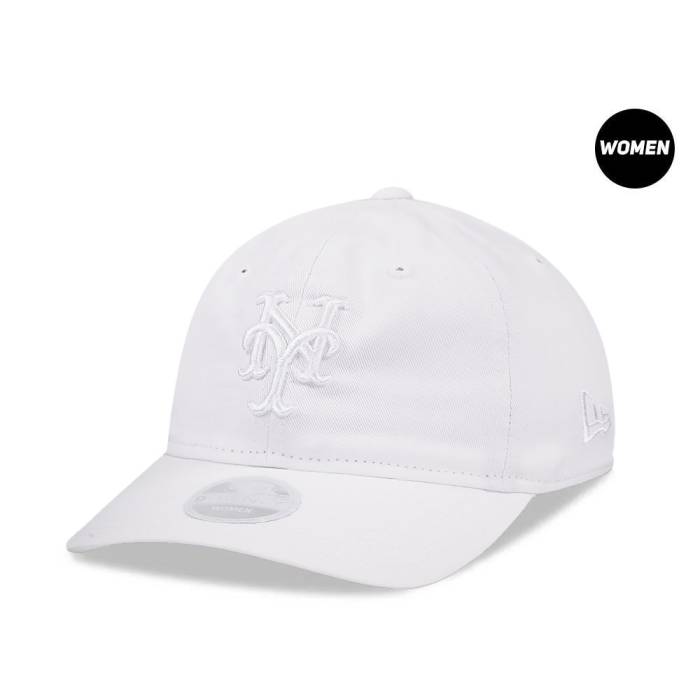 ニュー内鰓 New Era 【 New York Mets White Womens 9Twenty Strapback Hat Women White 】 メッツ 白いこと 白いこと レディース レディース 白いこと 白いこと 帽子-バッグ・小物・ブランド雑貨
