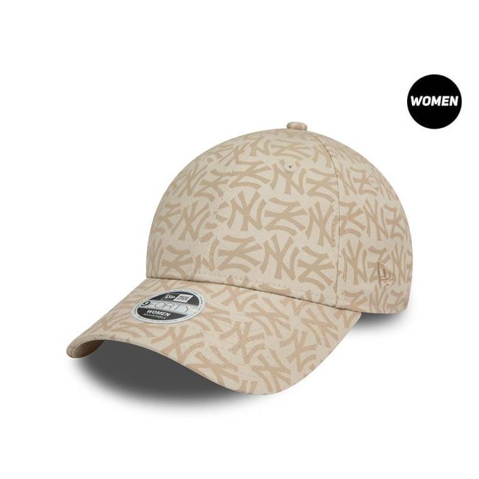 【★百貨店SALE★6/11夜夜中2時迄】ニュー内鰓 New Era 【 New York Yankees Monogram Stone 9Forty Womens Strapback Hat Women White 】 ヤンキース レディース レディース 白いこと 白いこと