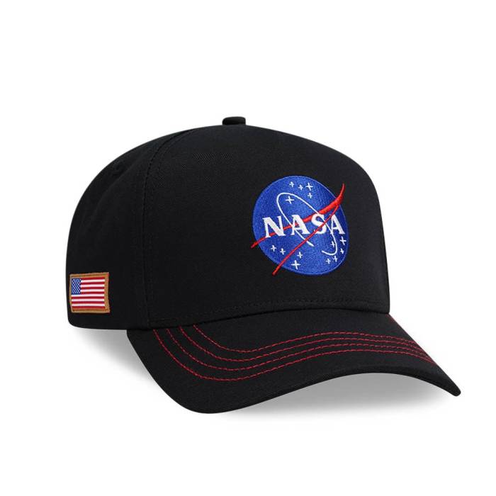 Capslab 【 Nasa Black Trucker Snapback Hat Men Black 】 黒色 ブラック トラッカー Snapback スナップバック バッグ メンズ 黒色 ブラック
