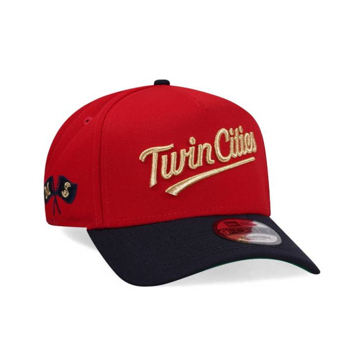 ニューエラ New Era 【 Minnesota Twins Throwback Two Tone Edition 9Forty A Frame Snapback Hat Men Red 】 ミネソタ ツインズ Snapback スナップバック バッグ メンズ Red 赤・レッド|スニケス