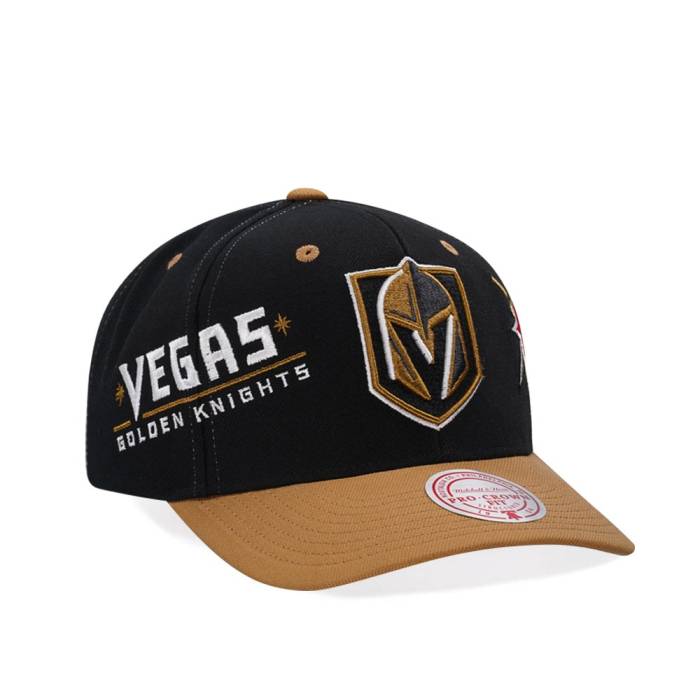 ミッチェルアンドネス Mitchell &Amp; Ness 【 Vegas Golden Knights Pro Crown Fit Snapback Hat Men Black 】 ベガス ナイツ プロ Snapback スナップバック バッグ メンズ 黒色 ブラック