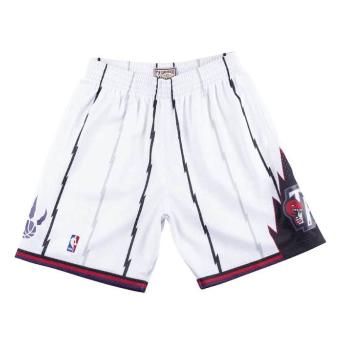 ミッチェル&ネス Mitchell & Ness 【 Toronto Raptors 1998 -99 White Swingman Shorts Unisex 】 トロント ラプターズ 白色 ホワイト ショーツ ユニセックス